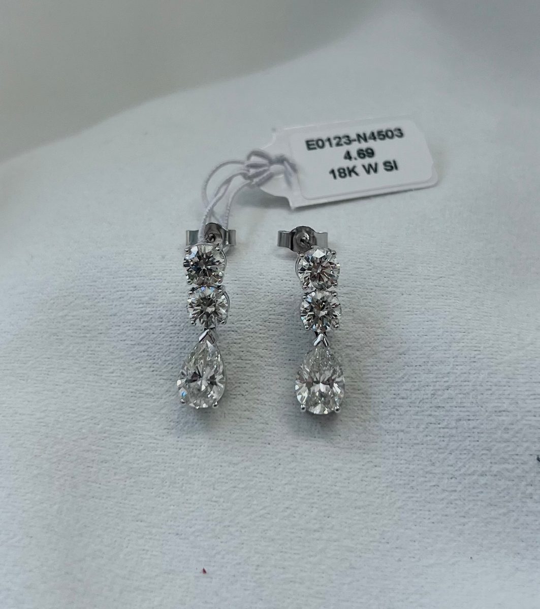 Diamond Drop Earrings - Image 2