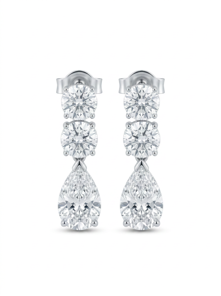 Diamond Drop Earrings