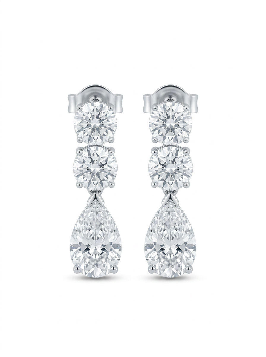 Diamond Drop Earrings