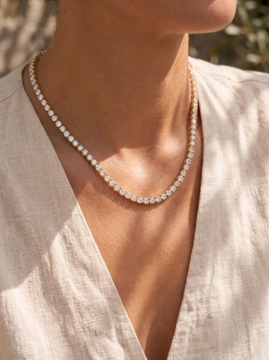 Diamond Tennis Necklace - Image 2