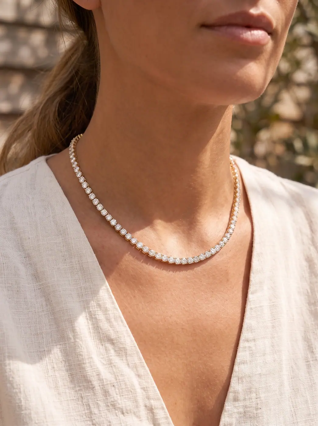 Diamond Tennis Necklace - Image 3