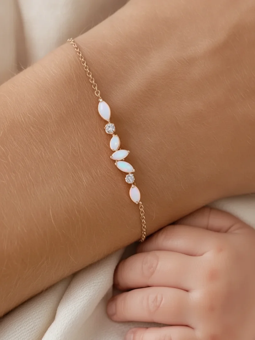 Marquise Cluster Milk Bracelet – Custom