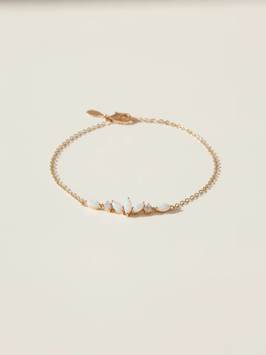 Marquise Cluster Milk Bracelet – Custom